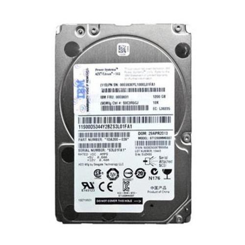 00E8630 | IBM | 1TB 10000RPM SAS 6.0 Gbps 2.5 64MB Cache Hard Drive" 00E8630 | IBM | 1TB 10000RPM SAS 6.0 Gbps 2.5 64MB Cache Hard Drive"