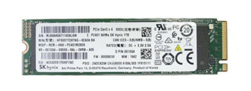 0X10G4 | Dell | 1TB NVMe M.2 2280 Gen3x4