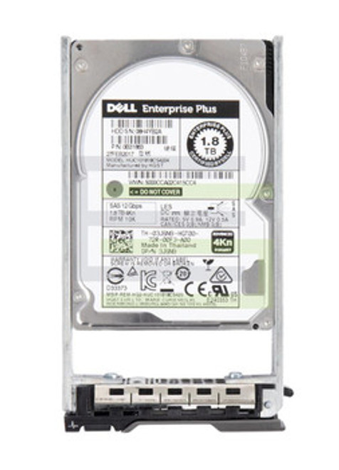 03J6N9 | Dell | 1.8TB 10000RPM SAS 12Gbps 128MB Cache (SE / 512e) 2.5-inch Internal Hard Drive 03J6N9 | Dell | 1.8TB 10000RPM SAS 12Gbps 128MB Cache (SE / 512e) 2.5-inch Internal Hard Drive