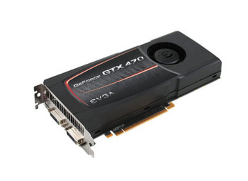 012P31470B1 | EVGA | GeForce GTX 470 1280MB 320-bit GDDR5 PCI Express 2.0 x16 HDCP Ready SLI Support Dual DVI Mini-HDMI Video Graphics Card