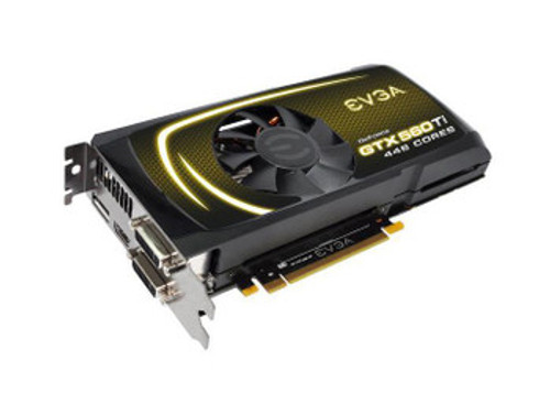 012-P3-2066-LA | EVGA | GeForce GTX 560 Ti 448 Cores FTW 1280MB 320-bit GDDR5 PCI Express 2.0 x16 HDCP Ready SLI Support HDMI/ DisplayPort/ Dual DVI Video