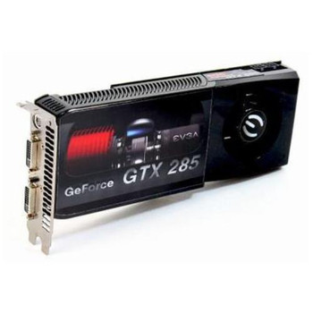 01G-P3-1180-K3 | EVGA | GeForce GTX 285 1GB 512-Bit DDR3 PCI Express 2.0 x16 Dual DVI/ HDTV-Out/ HDCP Ready/ SLI Support Video Graphics Card