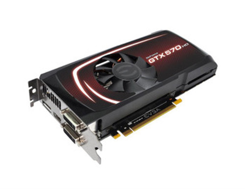 012P31573A1 | EVGA | GeForce GTX 570 HD SuperClocked 1280MB 320-bit GDDR5 PCI Express 2.0 x16 Dual DVI/ DisplayPort/ Mini-HDMI Video Graphics Card