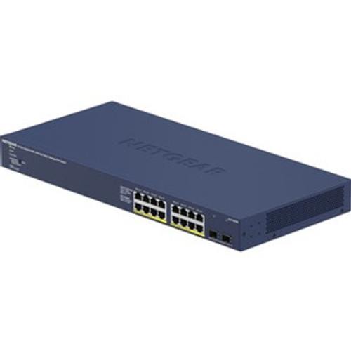 GS716TPP-100NAS | NetGear | GS716TPP Ethernet Switch - 16 Ports - Manageable - 4 Layer Supported - Modular - 2 SFP Slots - 317.74 W Power Consumption - 30