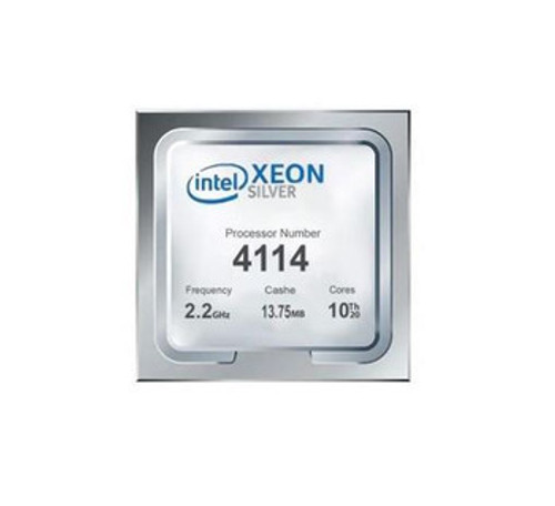 R440-4114 | Dell | HP 2.20GHz 9.60GT/s UPI 13.75MB L3 Cache Socket LGA3647 Intel Xeon Silver 4114 10-Core Processor Upgrade R440-4114 | Dell | HP 2.20GHz 9.60GT/s UPI 13.75MB L3 Cache Socket LGA3647 Intel Xeon Silver 4114 10-Core Processor Upgrade