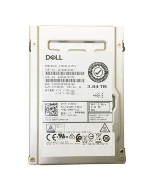 091W3V | Dell | 3.84TB SAS 12Gbps Mixed Use 2.5-inch Internal Solid State Drive (SSD) 091W3V | Dell | 3.84TB SAS 12Gbps Mixed Use 2.5-inch Internal Solid State Drive (SSD)