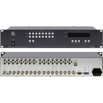 VS-828 | Kramer Electronics | Video Switch 8 x BNC Composite Video In 8 x RCA Stereo Audio In 8 x BNC Composite Video Out 8 x RCA Stereo Audio Out 1Serial