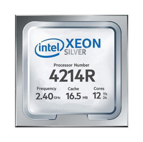 R79204214R | Dell | Intel Xeon Silver 4214R 12-Core 2.40GHz 9.60GT/s UPI 16.5MB L3 Cache Socket FCLGA3647 Processor R79204214R | Dell | Intel Xeon Silver 4214R 12-Core 2.40GHz 9.60GT/s UPI 16.5MB L3 Cache Socket FCLGA3647 Processor