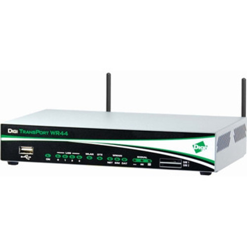 WR44-L2A3-CE1-SU | Digi | International Transport WR44 Router Lte Verizon 700mhz 3xrj45 Async No Wifi Encryption