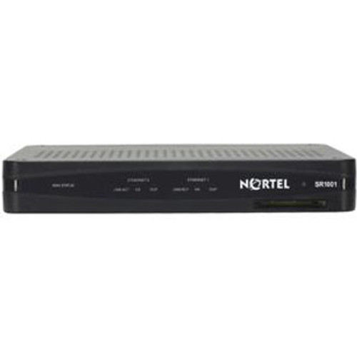 SR2101E001E5 | Nortel | Secure Router 1001 1-Port Active T1/E1 2 x 10/100 Ethernet Ports 16MB Flash 128MB SDRAM AC Power Supply