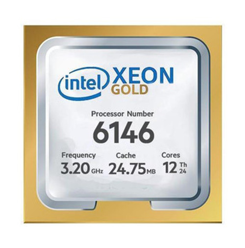 826868R-L21 | HPE | 3.20GHz 24.75MB L3 Cache Socket LGA 3647 Intel Xeon Gold 6146 12-Core Processor Upgrade