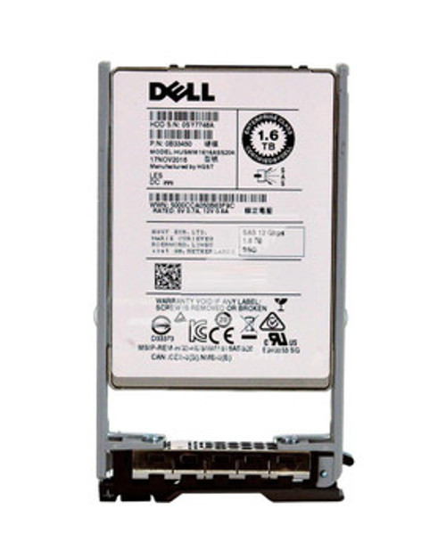 0B33450-DEL | Hitachi | 1.6TB 1600GB 12Gbps 2.5 Sff Enterprise Mlc SAS Ssd