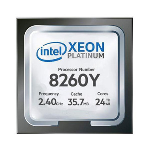 338-BSIN | Dell | Intel Xeon Platinum 8260Y 2.4G 24C/48T 10.4GT/s 35.75M Cache Turbo HT (165W) DDR4-2933