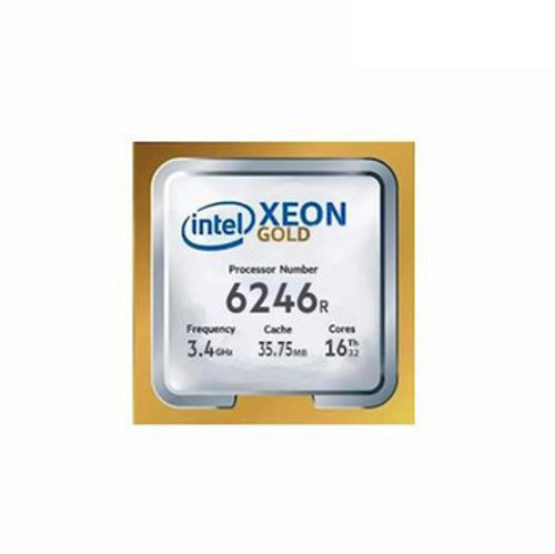 338-BWTC | Dell | Intel Xeon Gold 6246R 3.4GHz (4.1GHz Turbo 16C 10.4GT/s 3UPI 35.75MB Cache HT (205W) DDR4-2933