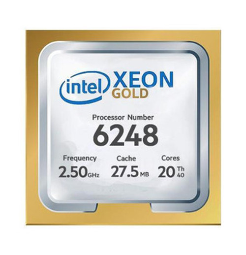 C6420-6248 | Dell | 2.50GHz 27.5MB Cache Socket FCLGA3647 Intel Xeon Gold 6248 20-Core Processor Upgrade C6420-6248 | Dell | 2.50GHz 27.5MB Cache Socket FCLGA3647 Intel Xeon Gold 6248 20-Core Processor Upgrade