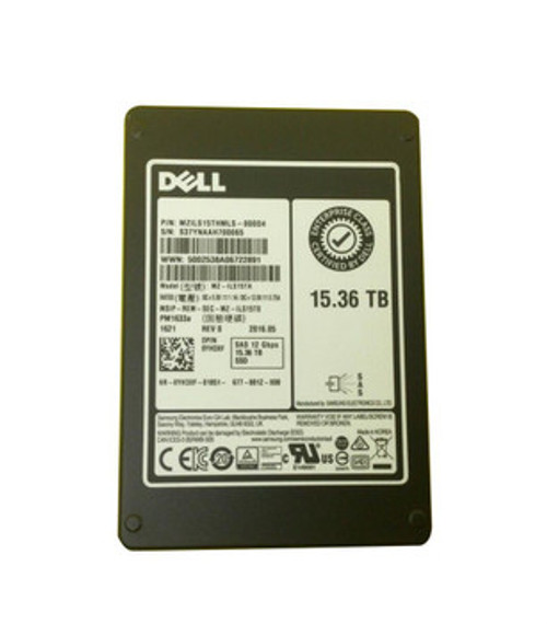 0YH3XF | Dell | 15.36TB SAS 12GB S 2.5In Tlc SSD Pm1633A
