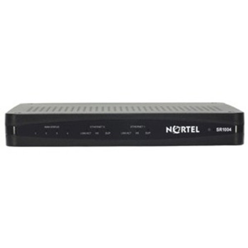 SR2101A026E5 | Nortel | Secure Router 1004 4-Ports Active T1 VPN Bundle 2 x 10/100 Ethernet Ports 32MB Flash 256MB SDRAM AC Power Supply SR2101A026E5 | Nortel | Secure Router 1004 4-Ports Active T1 VPN Bundle 2 x 10/100 Ethernet Ports 32MB Flash 256MB SDRAM AC Power Supply
