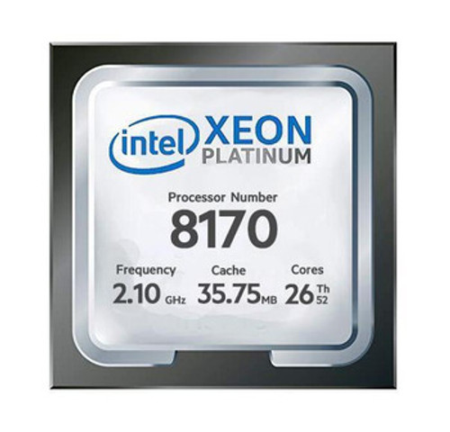 R740XD-8170 | Dell | 2.10GHz 10.40GT/s UPI 35.75MB L3 Cache Socket LGA3647 Intel Xeon Platinum 8170 26-Core Processor Upgrade