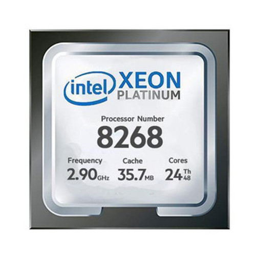 P10999-L21 | HPE | 2.90GHz 36MB Cache Socket LGA3647 Intel Xeon Platinum 8268 24-Core Processor Upgrade for ML350 Gen10 P10999-L21 | HPE | 2.90GHz 36MB Cache Socket LGA3647 Intel Xeon Platinum 8268 24-Core Processor Upgrade for ML350 Gen10
