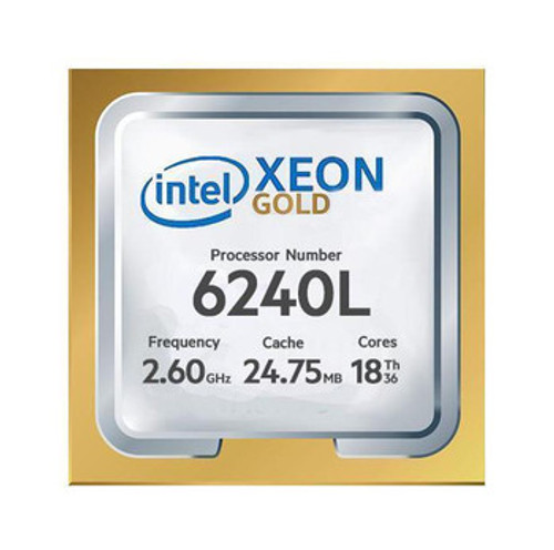 P11989-B21 | HPE | 2.60GHz 24.75MB Cache Socket LGA3647 Intel Xeon Gold 6240L 18-Core Processor Upgrade for DL560 Gen10