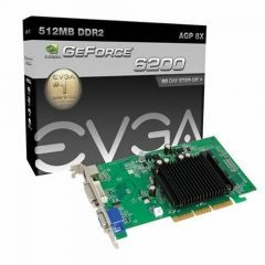 512-A8-N403-LR | Evga | Nvidia E-Geforce 6200 Agp 512Mb Gddr2 64-Bit Agp 4X/8X Video Graphics Card