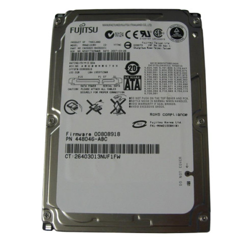 MHW2100BH | Fujitsu | 100GB 5400RPM 8MB Cache SATA 7-Pin 2.5-inch Hard Drive
