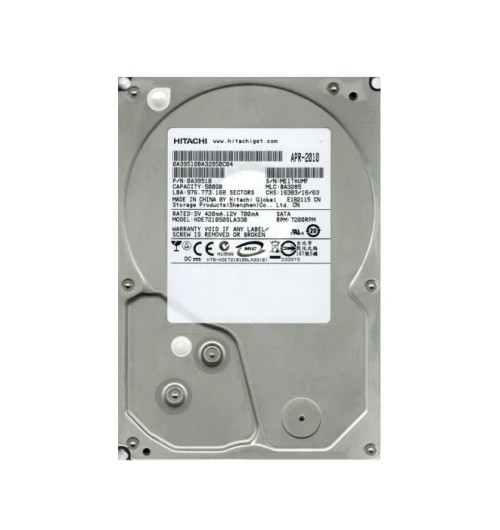 0A39510 | Hitachi | Deskstar E7K1000 500GB 7200RPM SATA 3GB/s 32MB Cache 3.5-inch Hard Drive