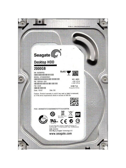 1ER164-301 | Seagate | 2TB 7200RPM SATA 6GB/s 3.5-inch Hard Drive