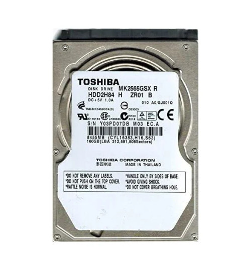 MK2565GSX | Toshiba | 250GB 5400RPM SATA 3GB/s 8MB Cache 2.5-inch Hard Drive