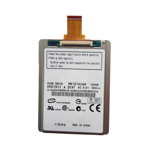 MK1214GAH | Toshiba | 120GB 4200RPM ATA-100 (ZIF) 8MB Cache 1.8-inch Hard Drive MK1214GAH | Toshiba | 120GB 4200RPM ATA-100 (ZIF) 8MB Cache 1.8-inch Hard Drive