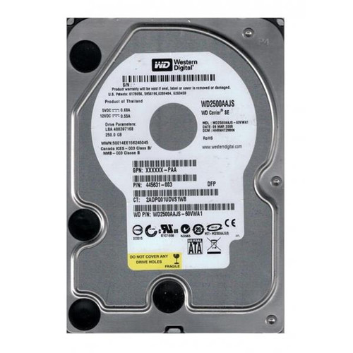 WD2500AAJS-60VWA1 | Western Digital | Caviar Blue 250GB 7200RPM SATA 3GB/s 8MB Cache 3.5-inch Hard Drive