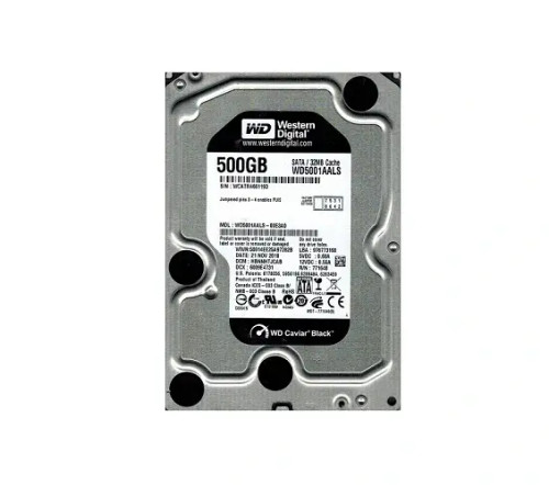 WD5001AALS-00E3A0 | Western Digital | Caviar Black 500GB 7200RPM SATA 3GB/s 32MB Cache 3.5-inch Hard Drive