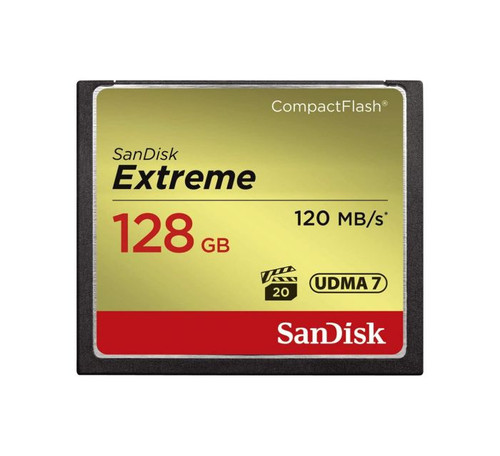 SDCFXS-128G | SanDisk | 128GB Extreme 120Mb/s CompactFlash Memory Card
