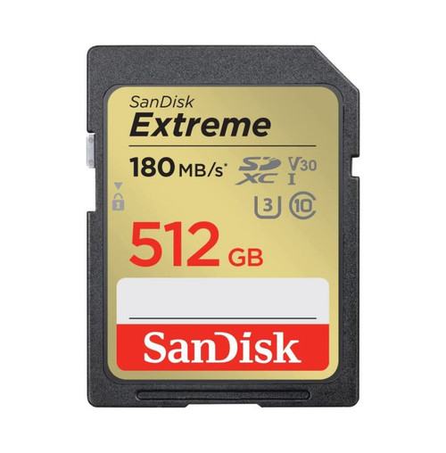 SDSDXVV-512G | SanDisk | 512GB Extreme UHS-I SD Memory Card