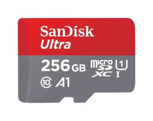 SDSQUAC-256G-GN6MN | SanDisk | 256GB Ultra microSD Memory Card with SD Adapter SDSQUAC-256G-GN6MN | SanDisk | 256GB Ultra microSD Memory Card with SD Adapter