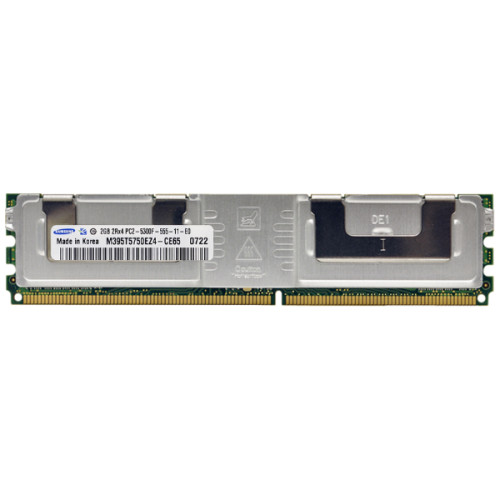 M395T5750EZ4-CE65 | Samsung | 2GB DDR2-667MHz PC2-5300 Fully Buffered CL5 240-Pin DIMM 1.8V Dual Rank Memory Module