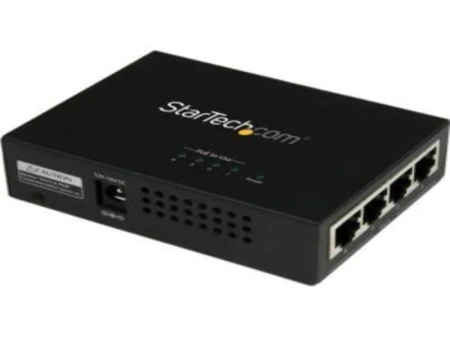 POEINJ4G | StarTech | 120V 4-Port Gigabit Ethernet POE+ Injector POEINJ4G | StarTech | 120V 4-Port Gigabit Ethernet POE+ Injector
