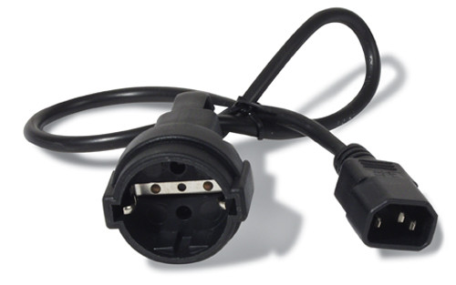 AP9880 | APC | power cable Black 23.6" (0.6 m) C14 coupler CEE7/7
