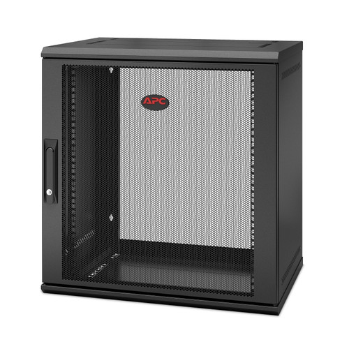 AR112SH4 | APC | NetShelter WX 12U Single Hinged Wall-mount Enclosure 400mm Deep Wall mounted rack Black