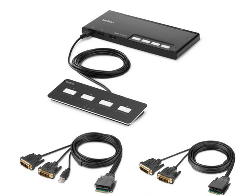 F1DN204MOD-DD-4 | Belkin | KVM switch Black