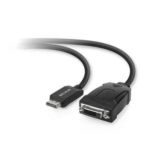 F2CD005B | Belkin | cable gender changer 1 x 20 pin DisplayPort 1 x 24 pin digital DVI Black