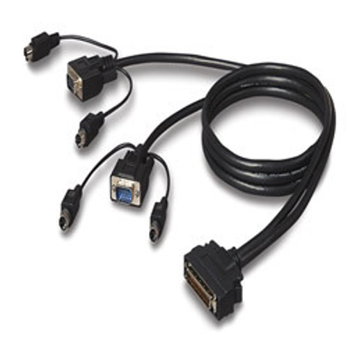 F1D9400-25 | Belkin | OmniView ENTERPRISE Series Dual-Port PS/2 KVM cable 299.2" (7.6 m) Black