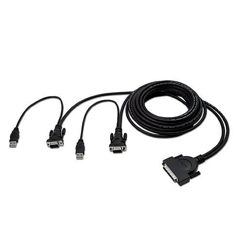 F1D9401-06 | Belkin | OmniView™ ENTERPRISE Series Dual-Port USB , 1.8m KVM cable Black 70.9" (1.8 m)
