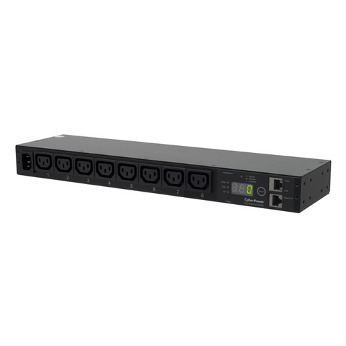 PDU15MHVIEC8FNET | Cyberpower | power distribution unit (PDU) 8 AC outlet(s) 1U Black