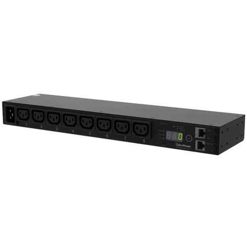 PDU20MHVIEC8FNET | Cyberpower | power distribution unit (PDU) 8 AC outlet(s) 1U Black