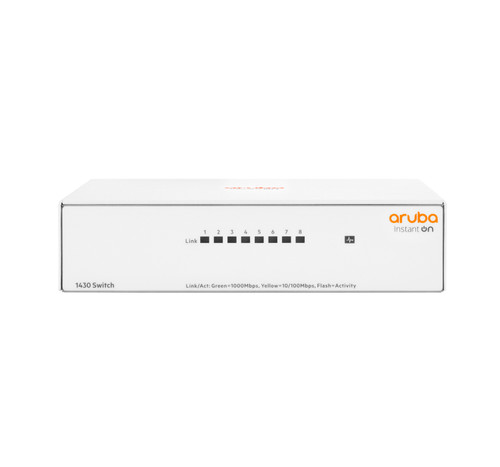 R8R45A | Hewlett Packard Enterprise | Aruba Instant On 1430 8G Unmanaged L2 Gigabit Ethernet (10/100/1000) White