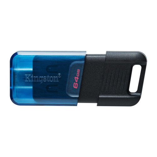 DT80M/64GB | Kingston Technology | DataTraveler 80 USB flash drive 64 GB USB Type-C 3.2 Gen 1 (3.1 Gen 1) Black, Blue