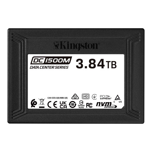 SEDC1500M/3840G | Kingston Technology | DC1500M U.2 Enterprise SSD 3840 GB PCI Express 3.0 3D TLC NVMe