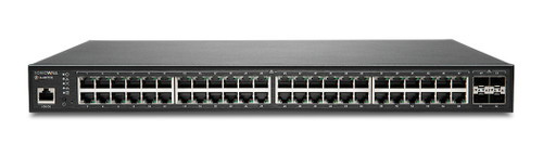 02-SSC-8382 | SonicWall | SWS14-48FPOE Managed L2 Gigabit Ethernet (10/100/1000) Power over Ethernet (PoE) 1U Black