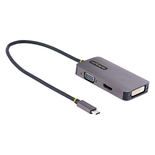 118-USBC-HDMI-VGADVI | StarTech.com | USB graphics adapter 3840 x 2160 pixels Gray